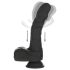 Naked Addiction - vibrator realist cu rotație și impulsuri (negru)