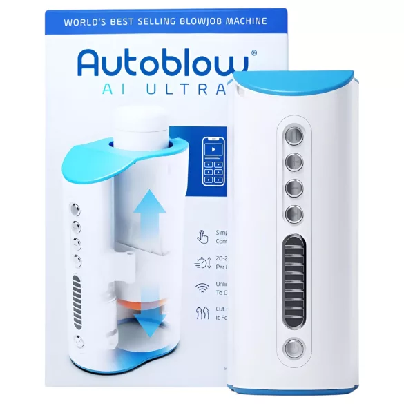 Autoblow A.I. Ultra - masturbator automat tip gură - electric - alb