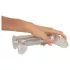Crystal - Vibrator cu ventuză (transparent)