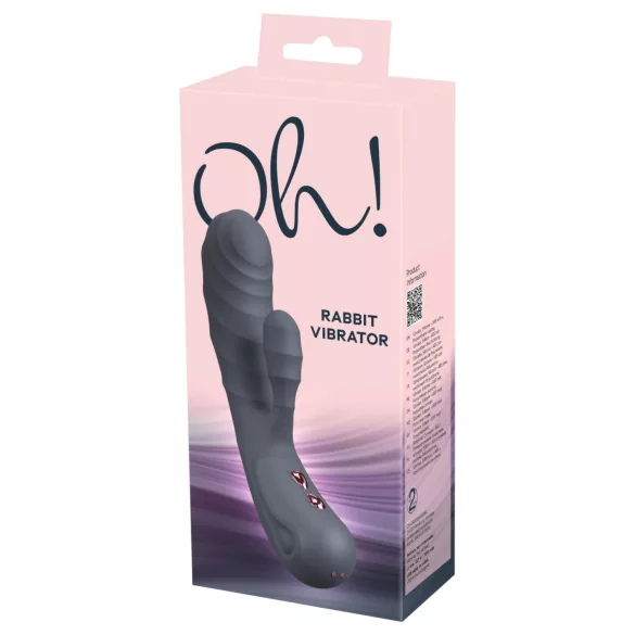 You2Toys - Oh! Rabbit vibrator cu braț pentru clitoris (negru)