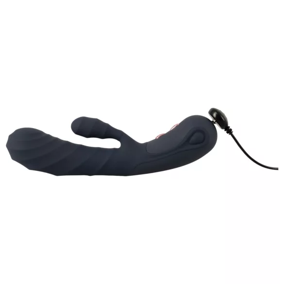 You2Toys - Oh! Rabbit vibrator cu braț pentru clitoris (negru)