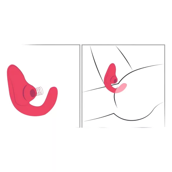 Womanizer Blend - vibrator pentru punctul G și stimulator clitoridian (coral)