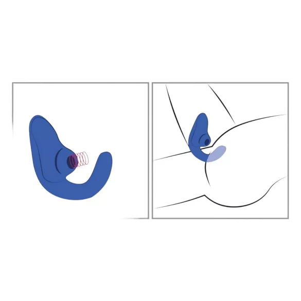 Womanizer Blend - vibrator pentru punctul G și stimulator clitoridian (albastru)