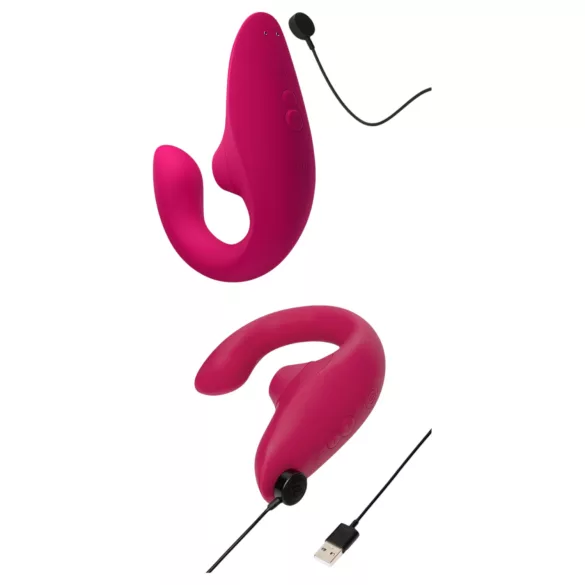 Womanizer Blend - vibrator pentru punctul G și stimulator clitoridian (roz)