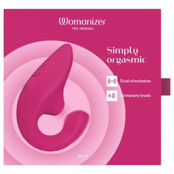 Womanizer Blend - vibrator pentru punctul G și stimulator clitoridian (roz)