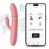 Svakom Mora Neo - Vibrator cu braț pentru clitoris cu bile, controlat prin aplicație (roz)
