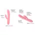 Svakom Mora Neo - Vibrator cu braț pentru clitoris cu bile, controlat prin aplicație (roz)