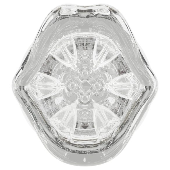 Stroker - masturbator automat cu vibrații și rotație - transparent