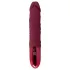 Beau Coeur Varelo - vibrator realist din silicon, cu acumulator (roșu)