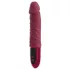 Beau Coeur Varelo - vibrator realist din silicon, cu acumulator (roșu)