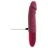 Beau Coeur Varelo - vibrator realist din silicon, cu acumulator (roșu)