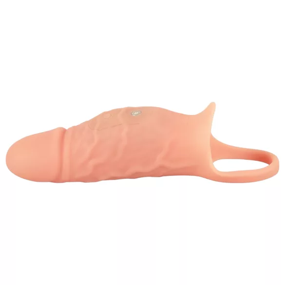 Realistixxx - mânecă realistă pentru penis cu inel și vibrații - natur