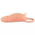 Realistixxx - mânecă realistă pentru penis cu inel și vibrații - natur