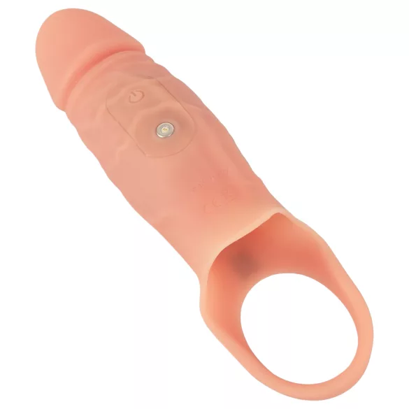 Realistixxx - mânecă realistă pentru penis cu inel și vibrații - natur