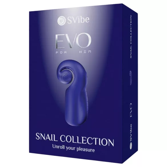 SVibe EVO - masturbator masculin impermeabil reîncărcabil - albastru