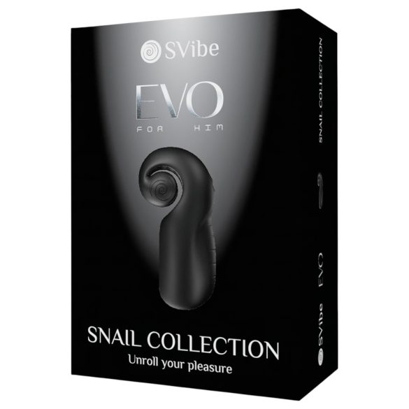 SVibe EVO - masturbator impermeabil reîncărcabil - negru
