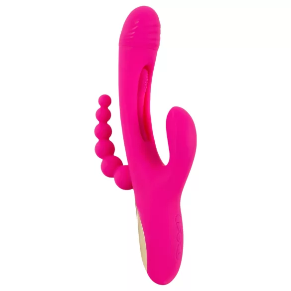 SMILE - vibrator cu trei brațe, cu limbă (roz)