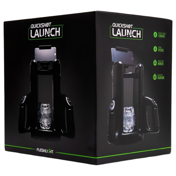Fleshlight - adaptor pentru masturbator Quickshot Launch - negru