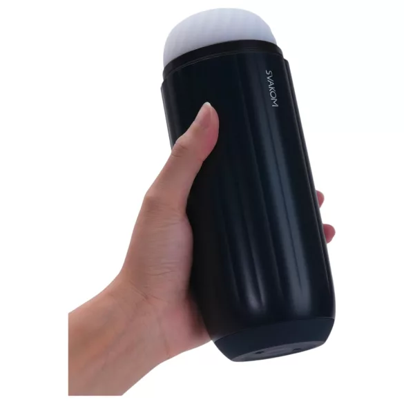 Svakom Sam Neo 2 - masturbator inteligent pentru bărbați - negru/alb