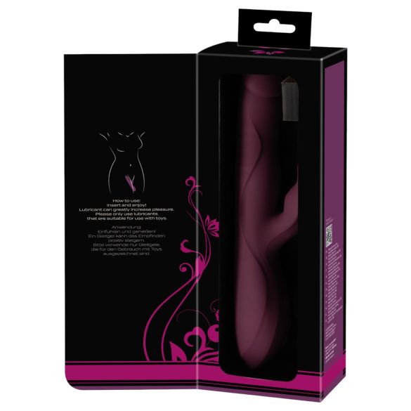 Javida - Vibrator 3 în 1 cu mișcare, rotație și bile - lila