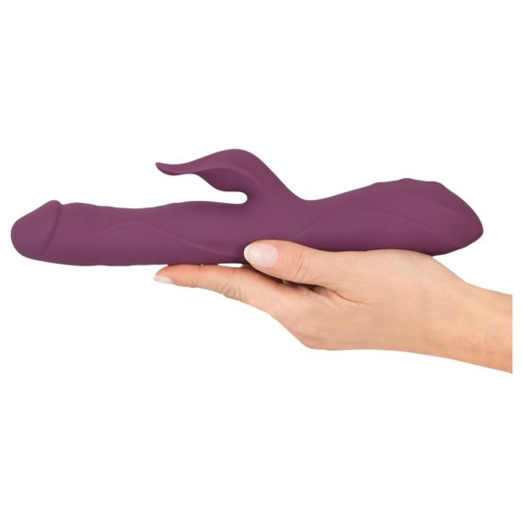 Javida - Vibrator 3 în 1 cu mișcare, rotație și bile - lila