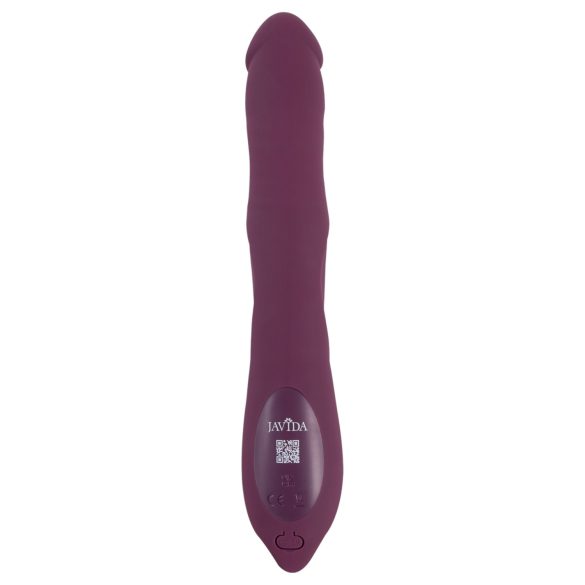 Javida - Vibrator 3 în 1 cu mișcare, rotație și bile - lila