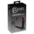 Rebel - vibratoare prostată cu funcție de împingere - silicon negru