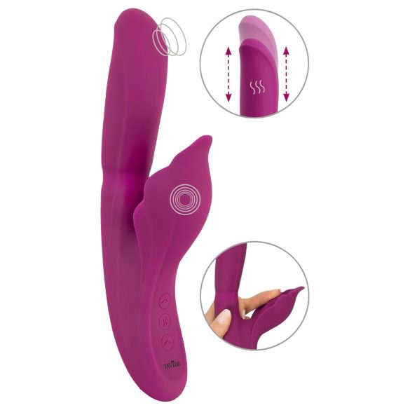 Javida - 4în1 Vibrator G-spot și Stimulator Clitoridian (mov)