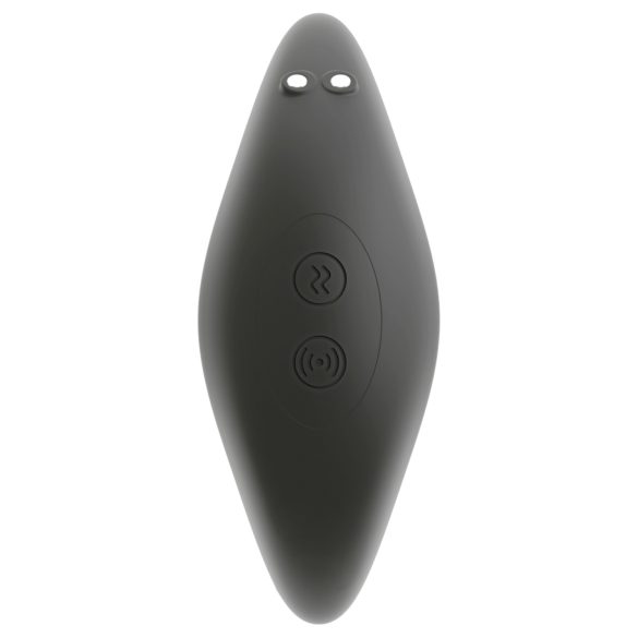 ANOS - vibrator prostată cu inel mobil - silicon negru