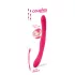 Couples Choice - vibrator dublu pentru cupluri - silicon roz