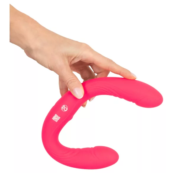 Couples Choice - vibrator dublu pentru cupluri - silicon roz