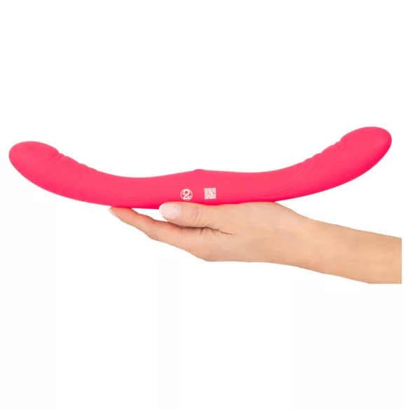 Couples Choice - vibrator dublu pentru cupluri - silicon roz