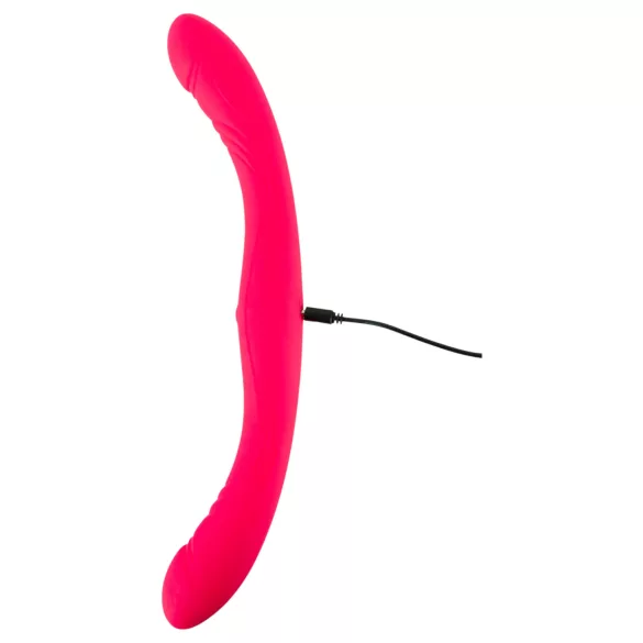 Couples Choice - vibrator dublu pentru cupluri - silicon roz