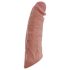 Realistixxx - mânecă realistă penis cu vibrații wireless - silicon natur 20cm