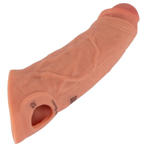 Realistixxx - mânecă realistă penis cu vibrații wireless - silicon natur 20cm