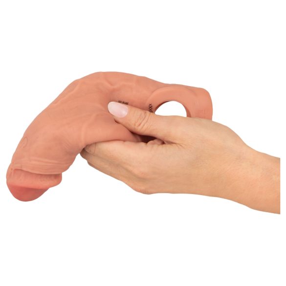 Realistixxx - mânecă realistă penis cu vibrații wireless - silicon natur 20cm