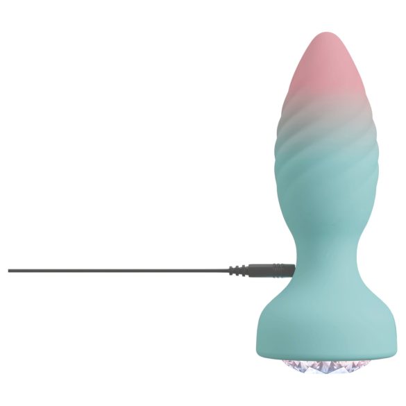 Beau Coeur Juvela - plug anal vibrator - silicon turcoaz