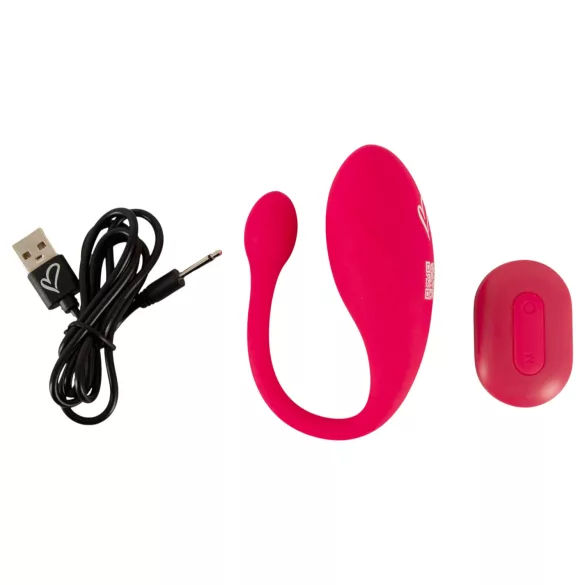 Beau Coeur Koral - ou vibrator cu telecomandă (roz)