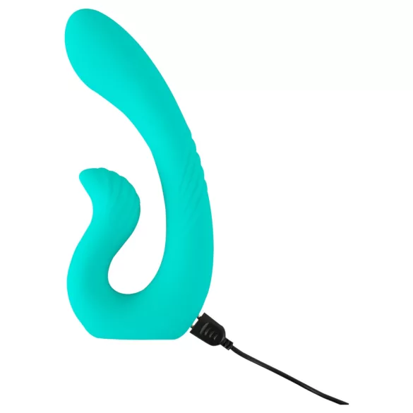 Beau Coeur Naira - vibrator pentru punctul G și clitoris - silicon verde