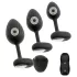 ANOS - set plug anal cu vibrații - negru
