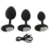 ANOS - set plug anal cu vibrații - negru