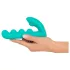 Beau Coeur Sylora - vibrator 2 în 1 cu mărgele (verde)