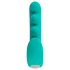 Beau Coeur Sylora - vibrator 2 în 1 cu mărgele (verde)