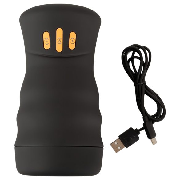 You2Toys Gyro - masturbator rotativ și vibrator - negru