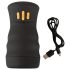 You2Toys Gyro - masturbator rotativ și vibrator (negru)