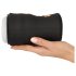 You2Toys Gyro - masturbator rotativ și vibrator (negru)