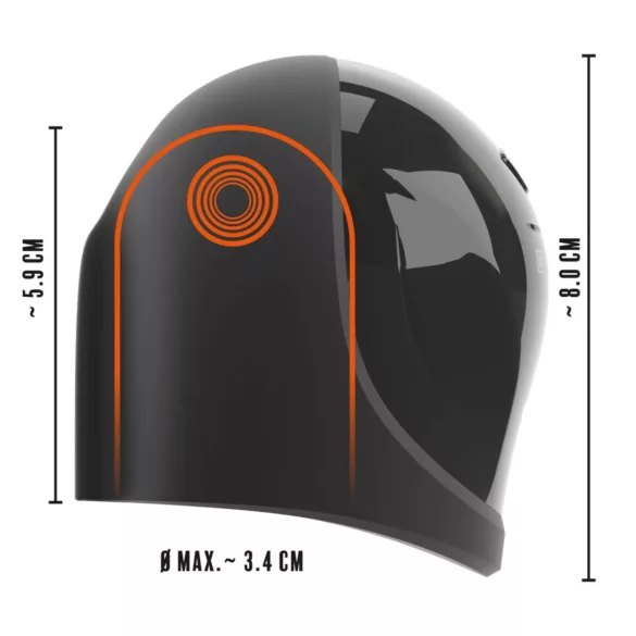 Rebel - vibrator cap penian impermeabil - negru