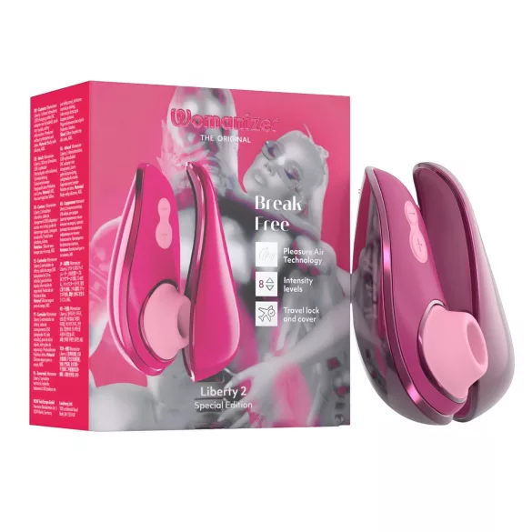 Womanizer Liberty 2 Iggy Azalea - stimulator clitoridian cu unde de aer - roz