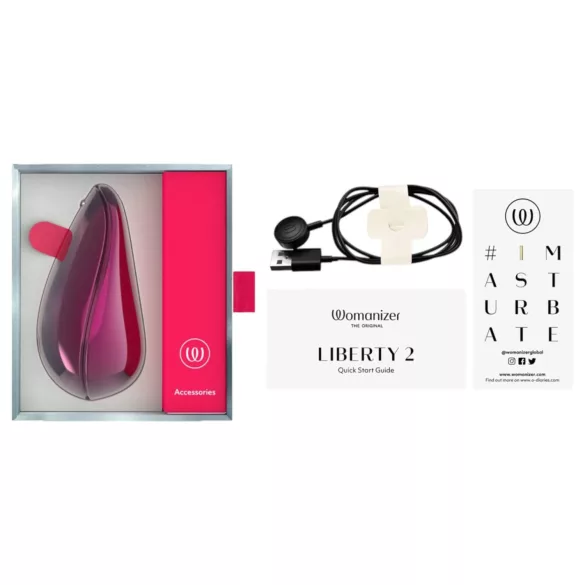 Womanizer Liberty 2 Iggy Azalea - stimulator clitoridian cu unde de aer - roz