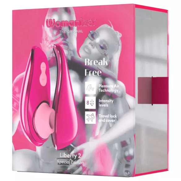 Womanizer Liberty 2 Iggy Azalea - stimulator clitoridian cu unde de aer - roz